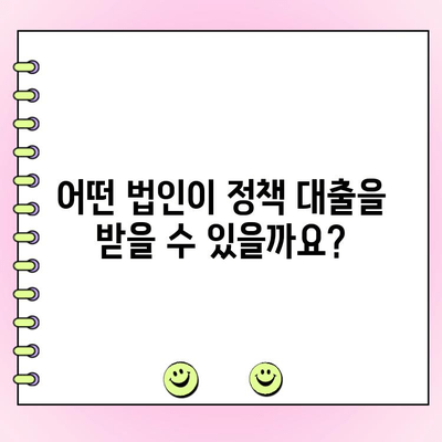 법인 사업자 대출 정책 자금 준비 완벽 가이드| 제외 대상까지 알아보세요! | 법인 대출, 자금 준비, 정책 대출, 제외 기준