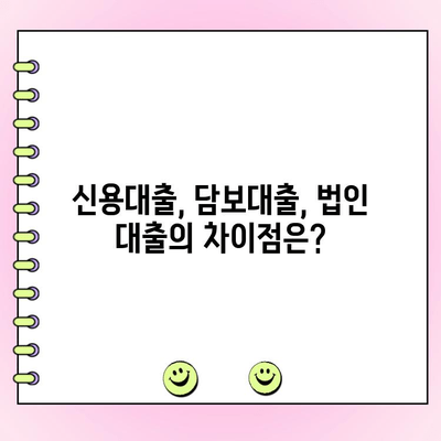 법인 사업자 대출, 조건부터 신청까지 완벽 가이드 | 법인 대출, 사업자 대출, 신용대출, 담보대출