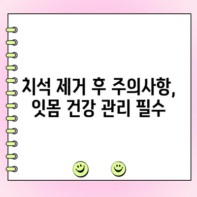 치석 제거로 잇몸 건강 되찾기| 5가지 방법과 주의사항 | 치석 제거, 잇몸 건강, 치주 질환 예방