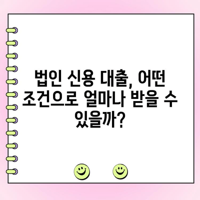 법인 신용 대출로 초기 자금 확보? 알아야 할 모든 것 | 법인 대출, 사업 자금, 신용 대출, 초기 사업