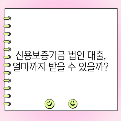 신용보증기금 법인 사업자금대출 완벽 가이드 | 사업자금, 대출 조건, 신청 방법