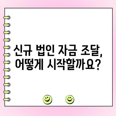 신규 법인, 자금 조달 성공 전략| 5가지 대출 방법 비교 분석 | 법인 대출, 자금 확보, 사업 자금