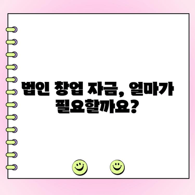 법인 창업 자금 대출, 얼마가 적당할까요? | 사업 계획, 대출 상환 계획, 성공적인 창업