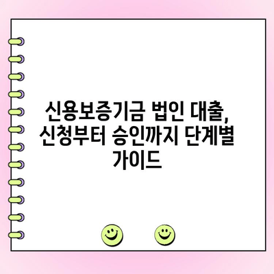 신용보증기금 법인 사업자 대출, 자금 신청부터 금리 조건까지 완벽 가이드 | 신용보증기금, 법인 대출, 자금 지원, 금리, 신청 방법