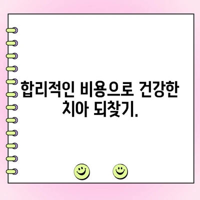 충치 치료 비용, 이제 걱정하지 마세요! | 치과, 비용 확인, 치료 안내