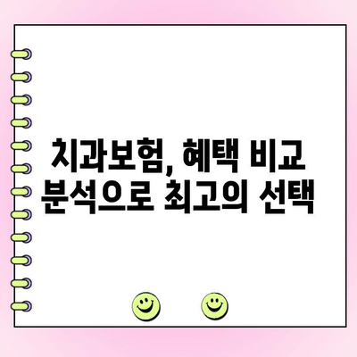 치과보험 가성비 구성 가이드| 꼼꼼하게 비교하고 나에게 맞는 보장 찾기 | 치과보험 추천, 보험료 비교, 보장 분석