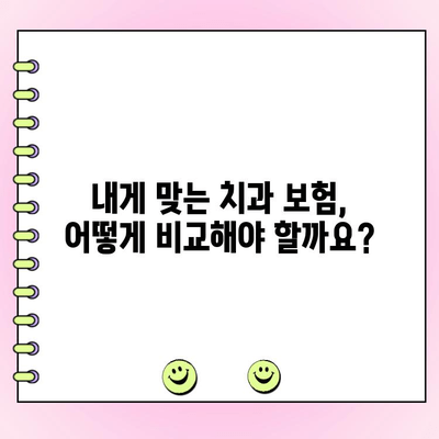 내 치과 보험, 보장 범위와 혜택은 얼마나 될까요? | 치과 보험료, 보장 금액 확인 방법, 보험 비교