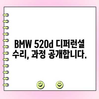 BMW 520d 소음 해결| 디퍼런셜 수리 후기 | 자동차 소음, 디퍼런셜, 정비,  BMW 520d