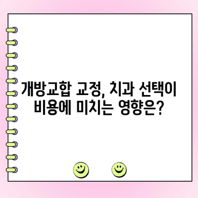 성인 개방교합 교정 비용, 얼마나 들까요? | 개방교합 교정, 비용, 치과, 치료