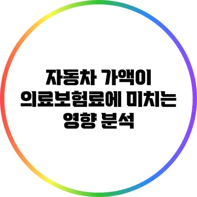 자동차 가액이 의료보험료에 미치는 영향 분석